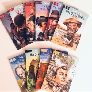 Set/10 NEW Children’s Books, What, Who and Where